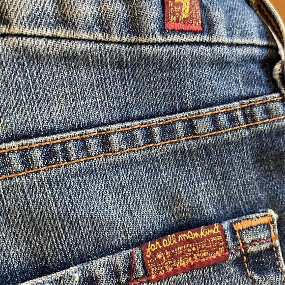 7 For All Mankind  Crystal Vintage Distressed Jeans NeverUsed - Picture 15 of 16